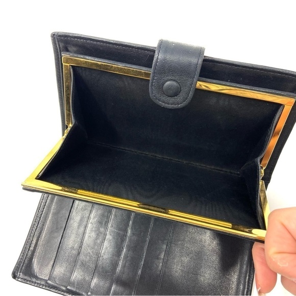 Vintage Chanel Black Lambskin CC Long Wallet – 90s, Authentic, Made In France - Picture 6 of 9